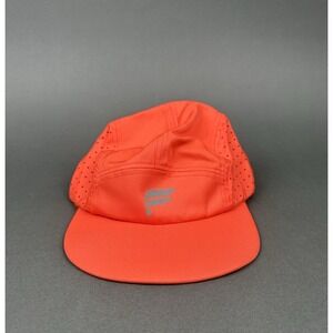 Fabletics Performance 5-Panel Hat in Orange Nectar NEW